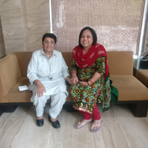 Ms Kiran Bedi and Deepa Roy Chowdhury